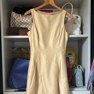 Ralph Lauren Gold Midi classic Dress